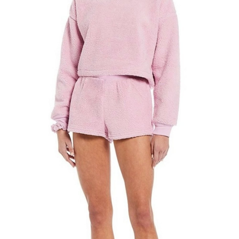 Nwt Barbie Pink Sherpa Teddy Shorts Medium